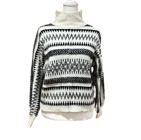 Ann Taylor LOFT Fair Isle Poncho Sweater XS - Picture 1 of 5
